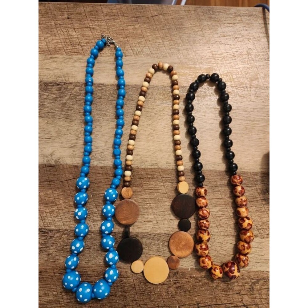 Wooden Bead Necklaces